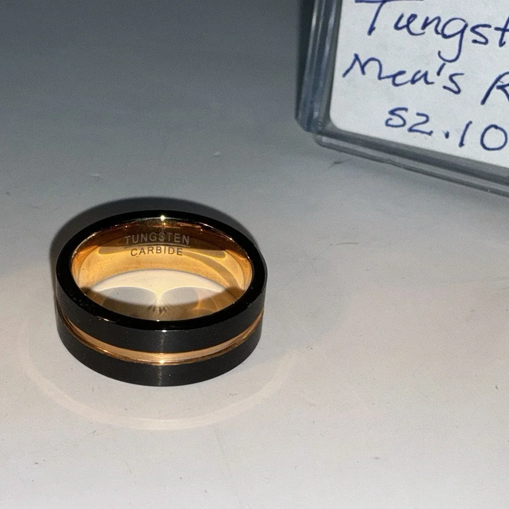Tungsten And Carbide Mens Size 10 Ring Engraved Eph 5:25 Ring